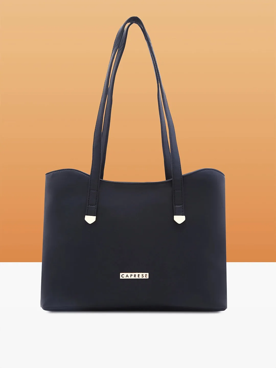 Caprese Romea Medium Black Tote Bag