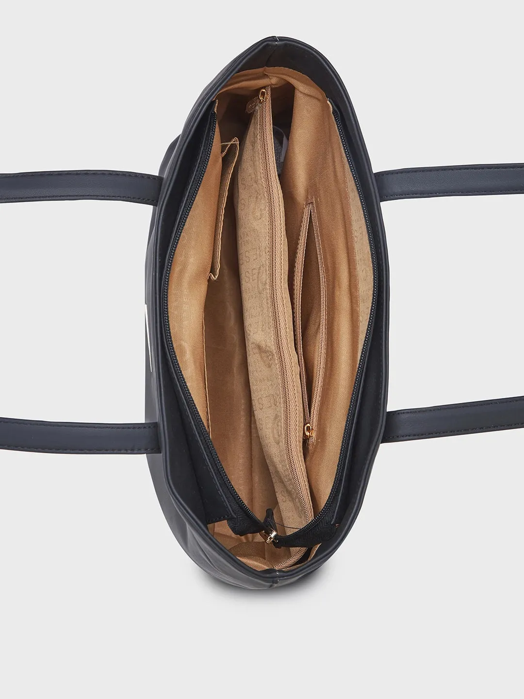 Caprese Romea Medium Black Tote Bag