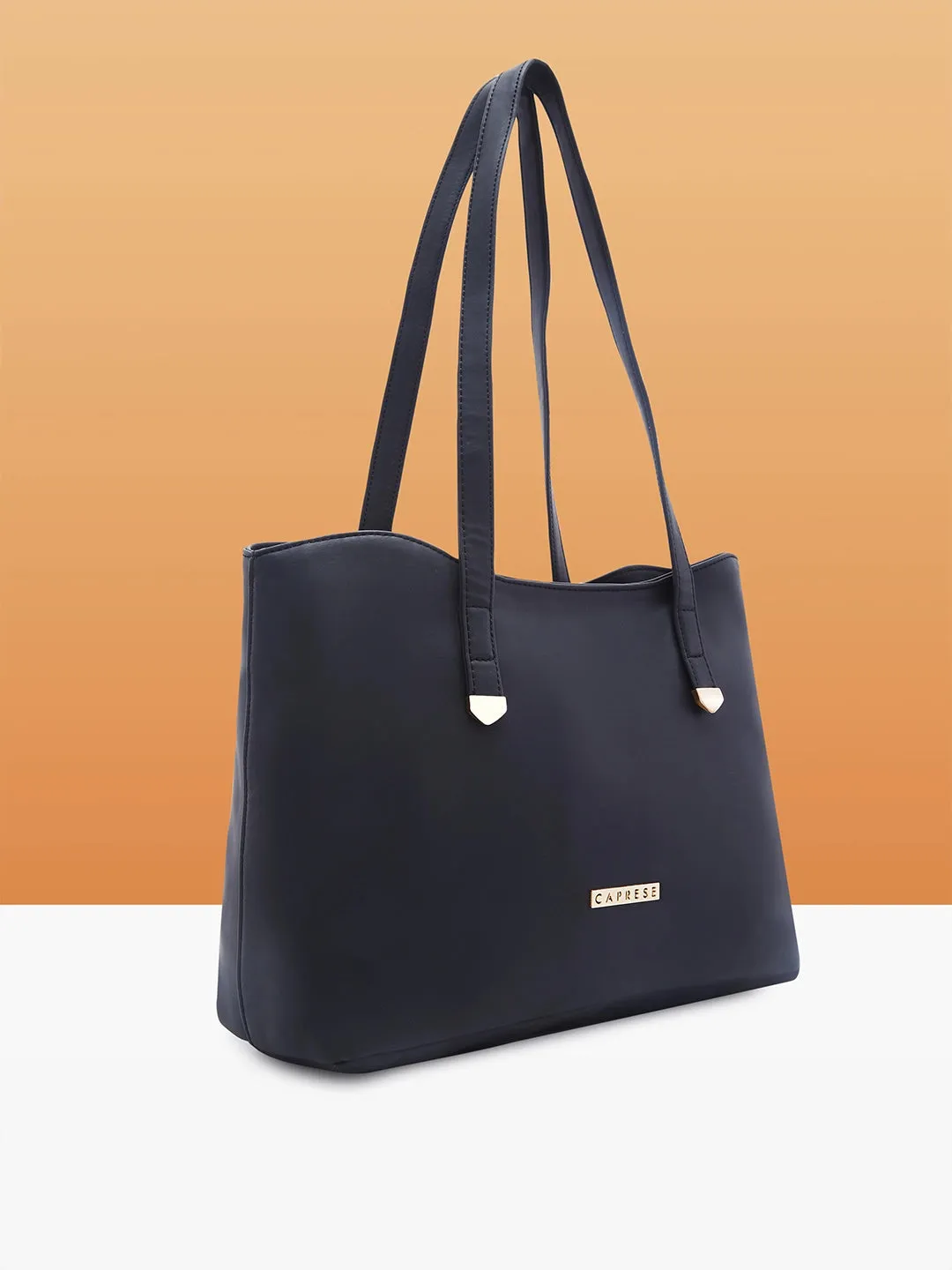 Caprese Romea Medium Black Tote Bag