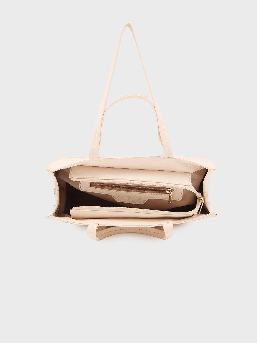 Caprese Roni Medium Beige Tote Bag
