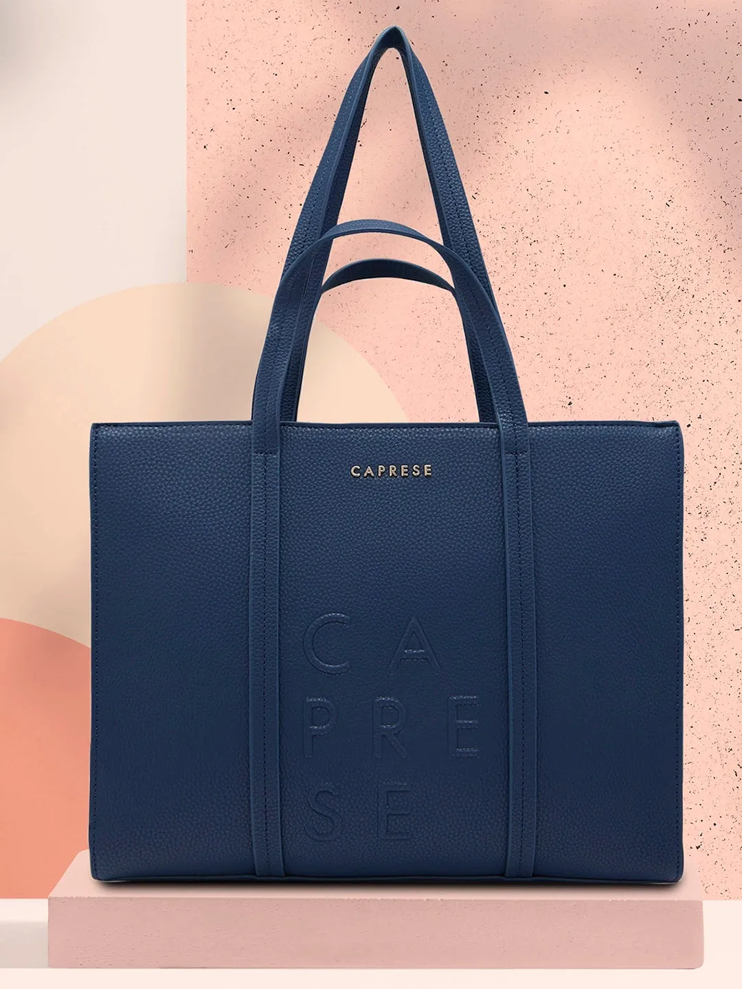 Caprese Roni Medium Blue Tote Bag
