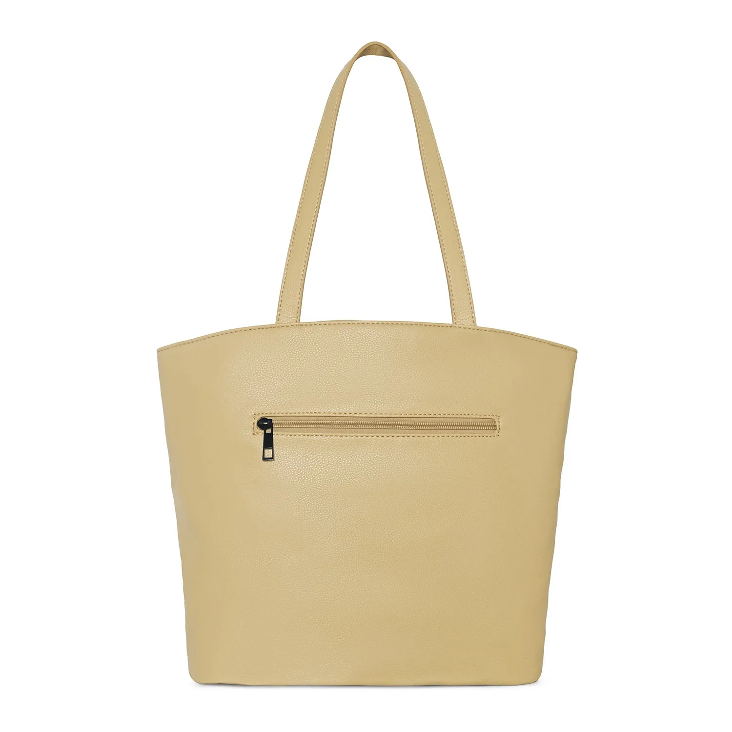 Caprese Rosamund Large Beige Satchel Bag