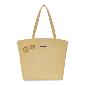 Caprese Rosamund Large Beige Satchel Bag