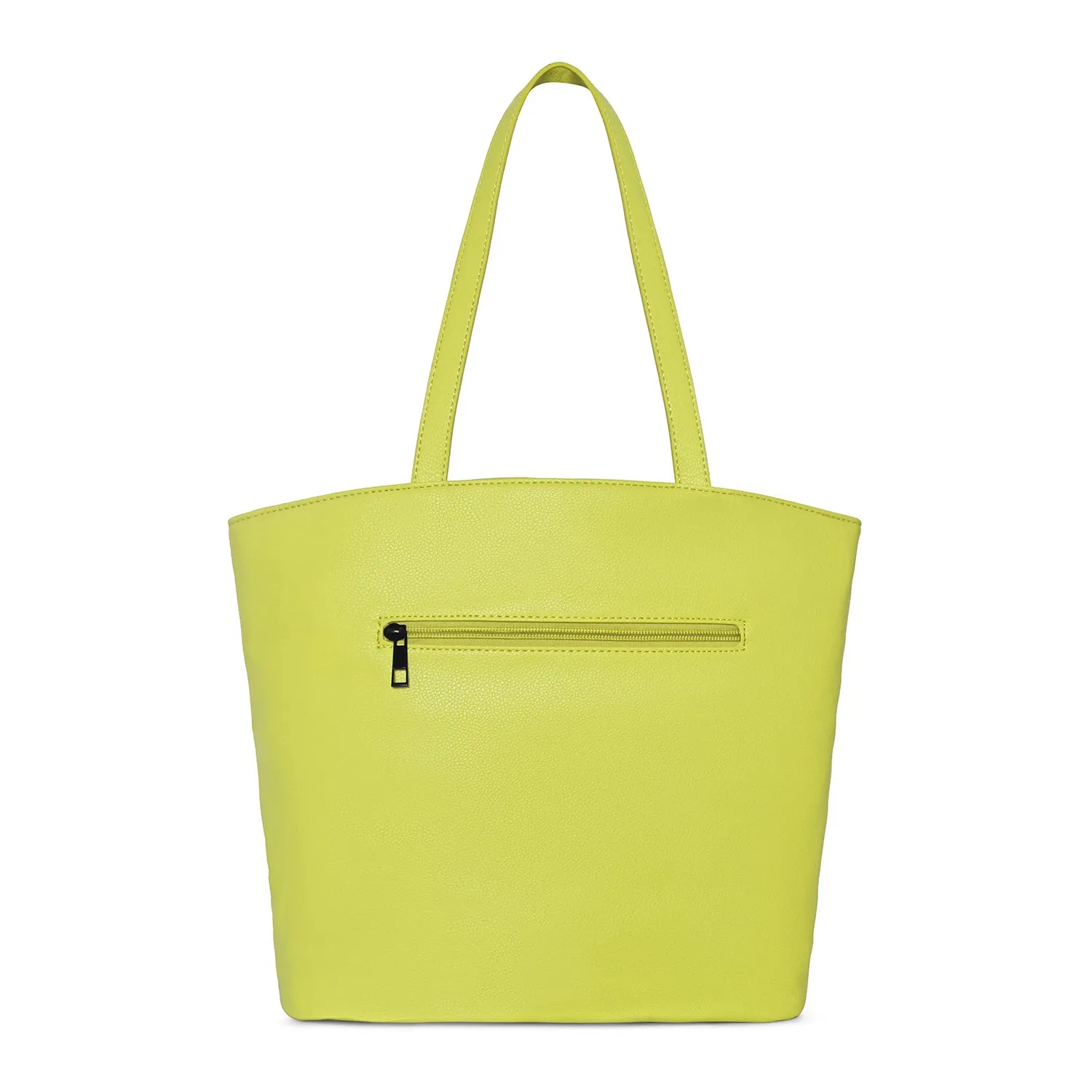 Caprese Rosamund Large Lime Satchel Bag