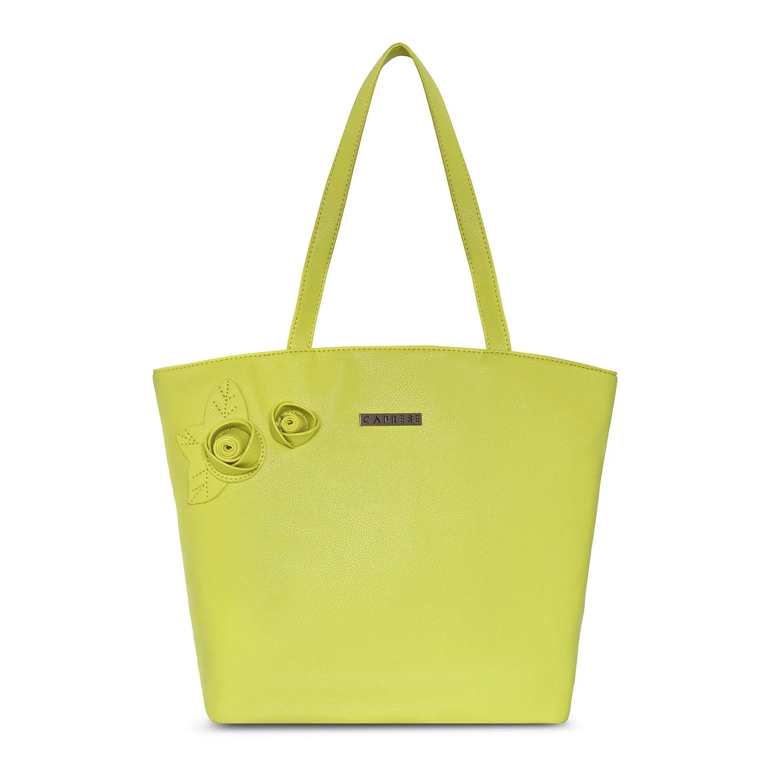 Caprese Rosamund Large Lime Satchel Bag