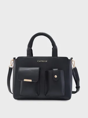 Caprese Roxena Medium Black Tote Bag