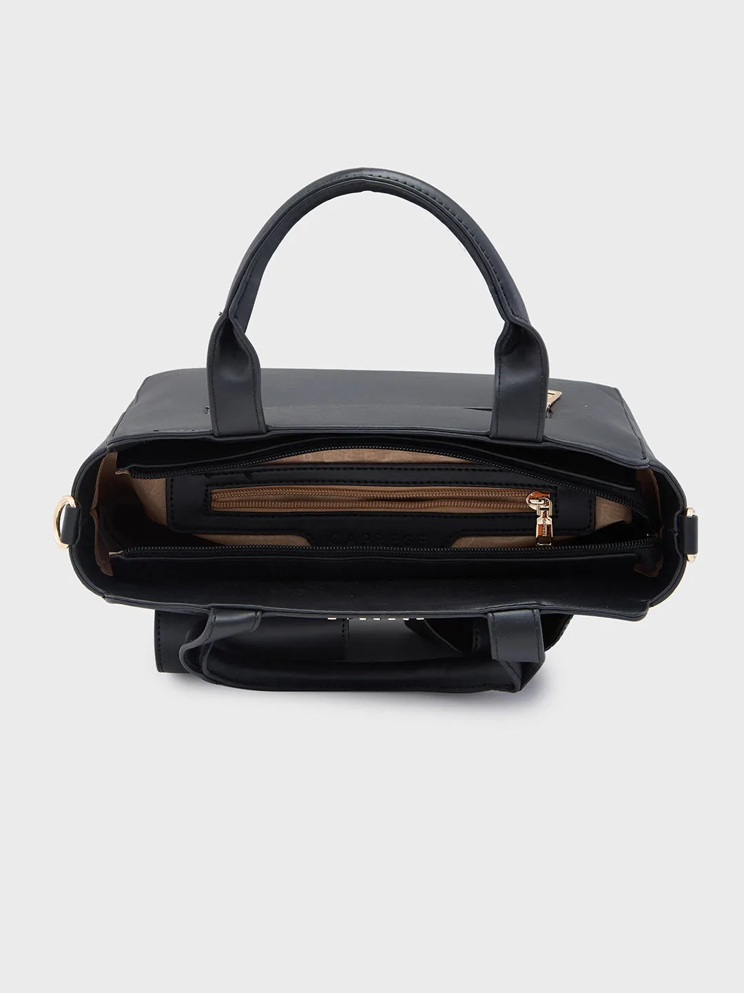 Caprese Roxena Medium Black Tote Bag