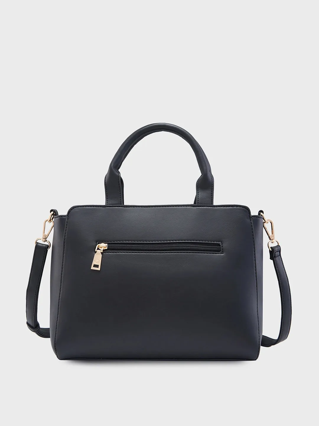 Caprese Roxena Medium Black Tote Bag