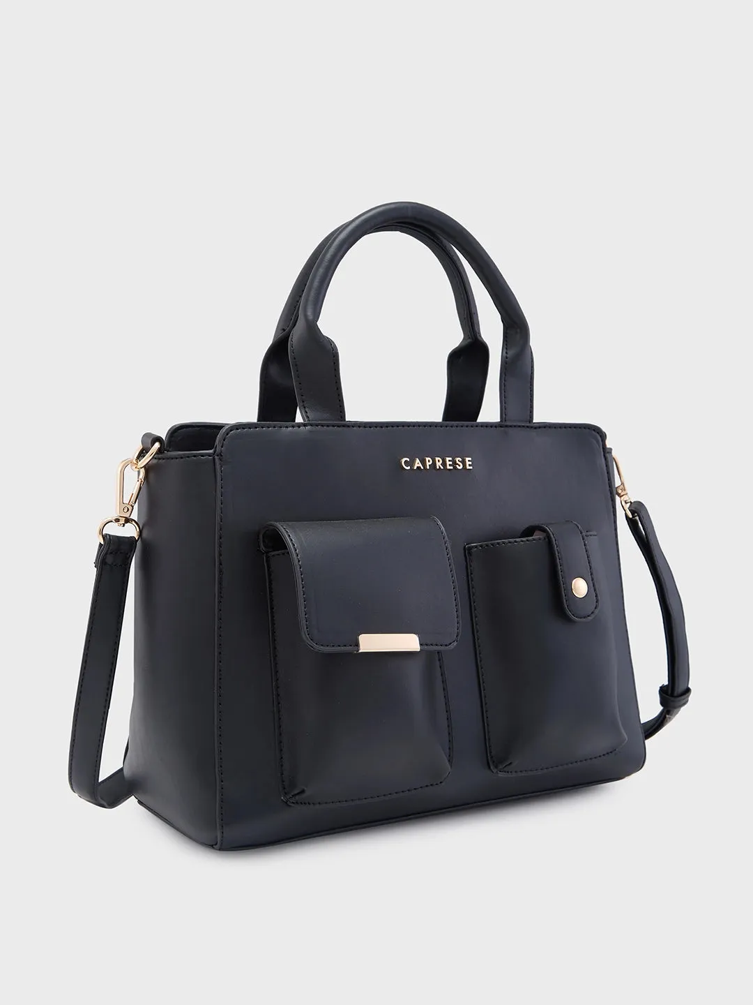 Caprese Roxena Medium Black Tote Bag
