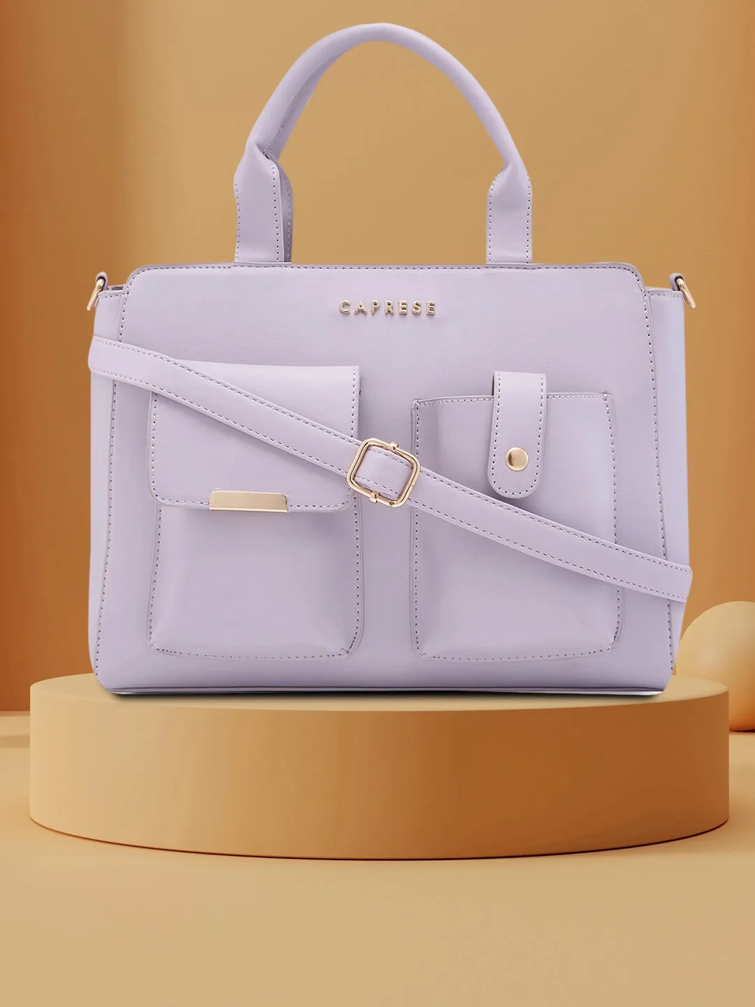 Caprese Roxena Medium Violet Tote Bag