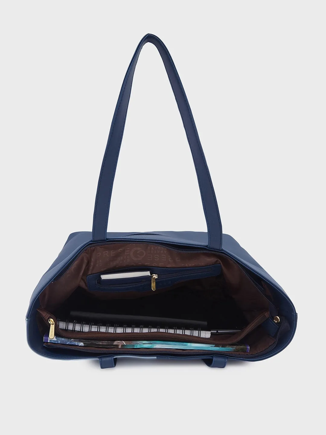 Caprese Sabreen Large Blue Navy Tote Bag