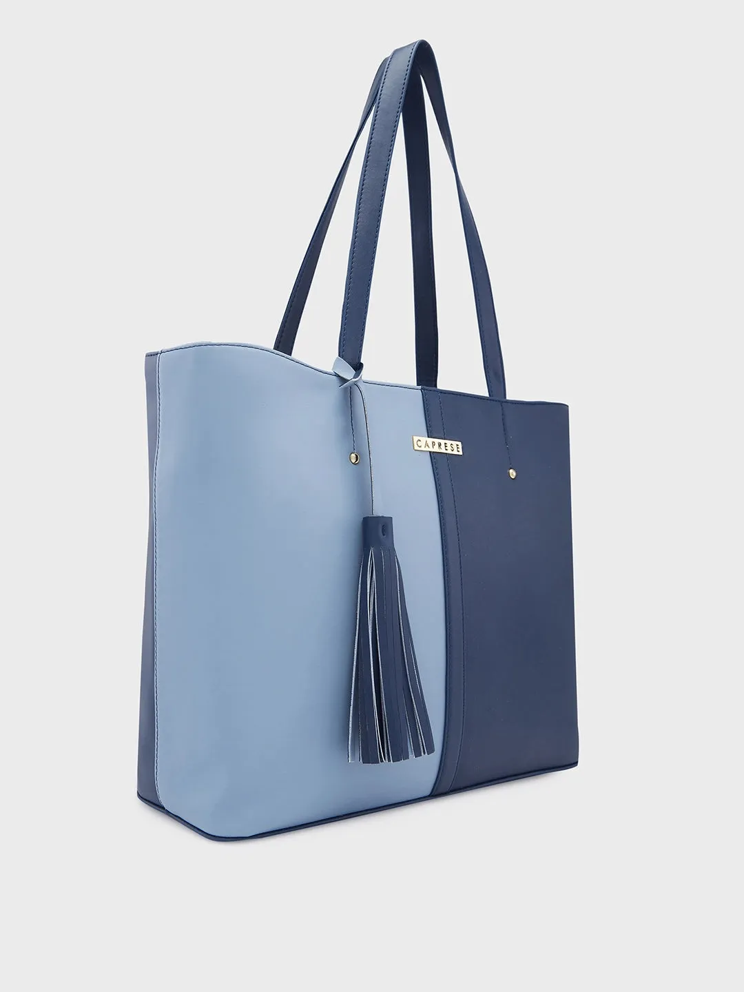 Caprese Sabreen Large Blue Navy Tote Bag