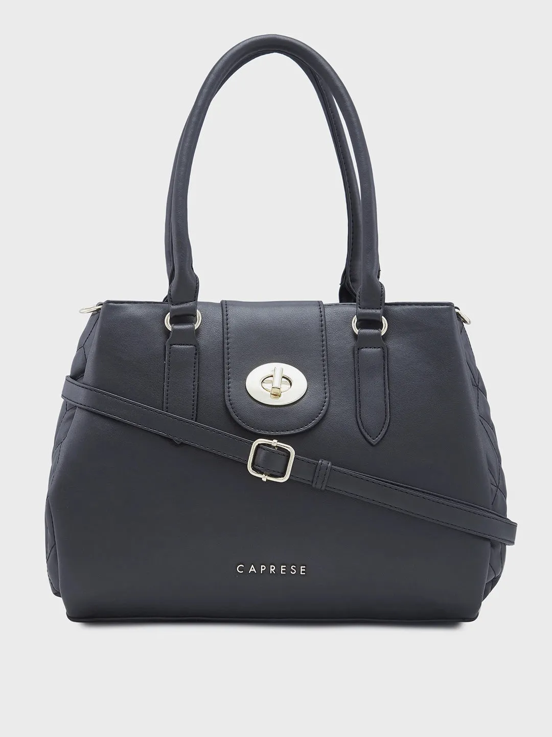 Caprese Sabrina Medium Black Satchel Bag