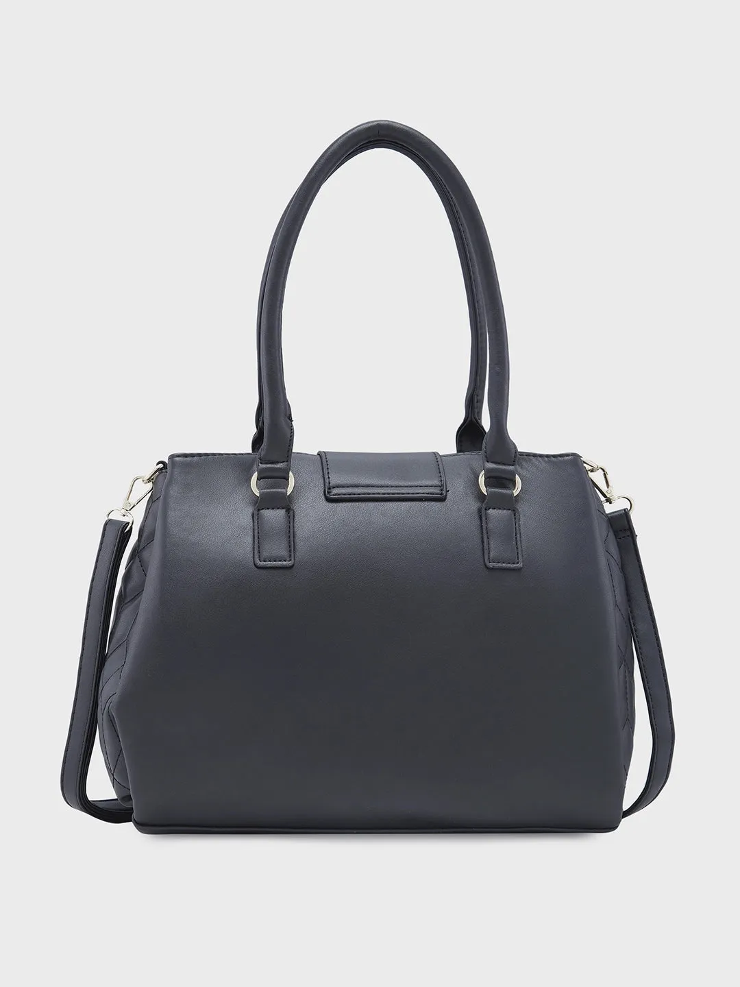 Caprese Sabrina Medium Black Satchel Bag