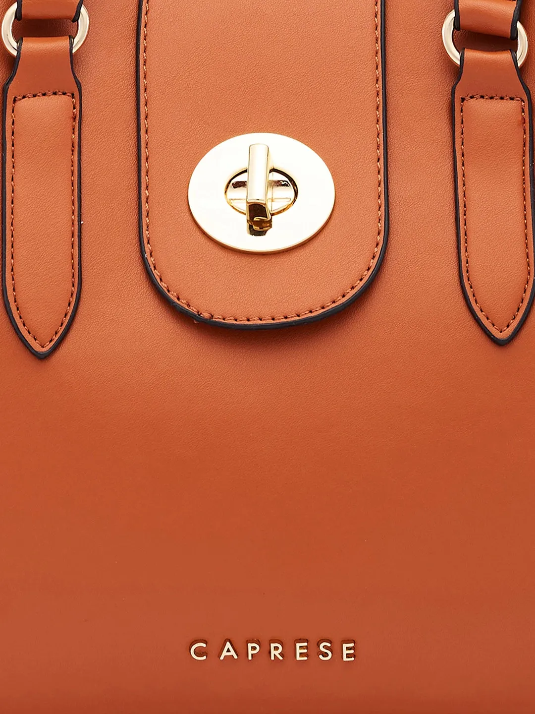 Caprese Sabrina Medium Tan Satchel Bag