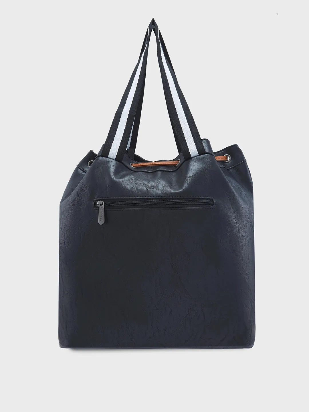 Caprese Sandie Large Black Satchel Bag