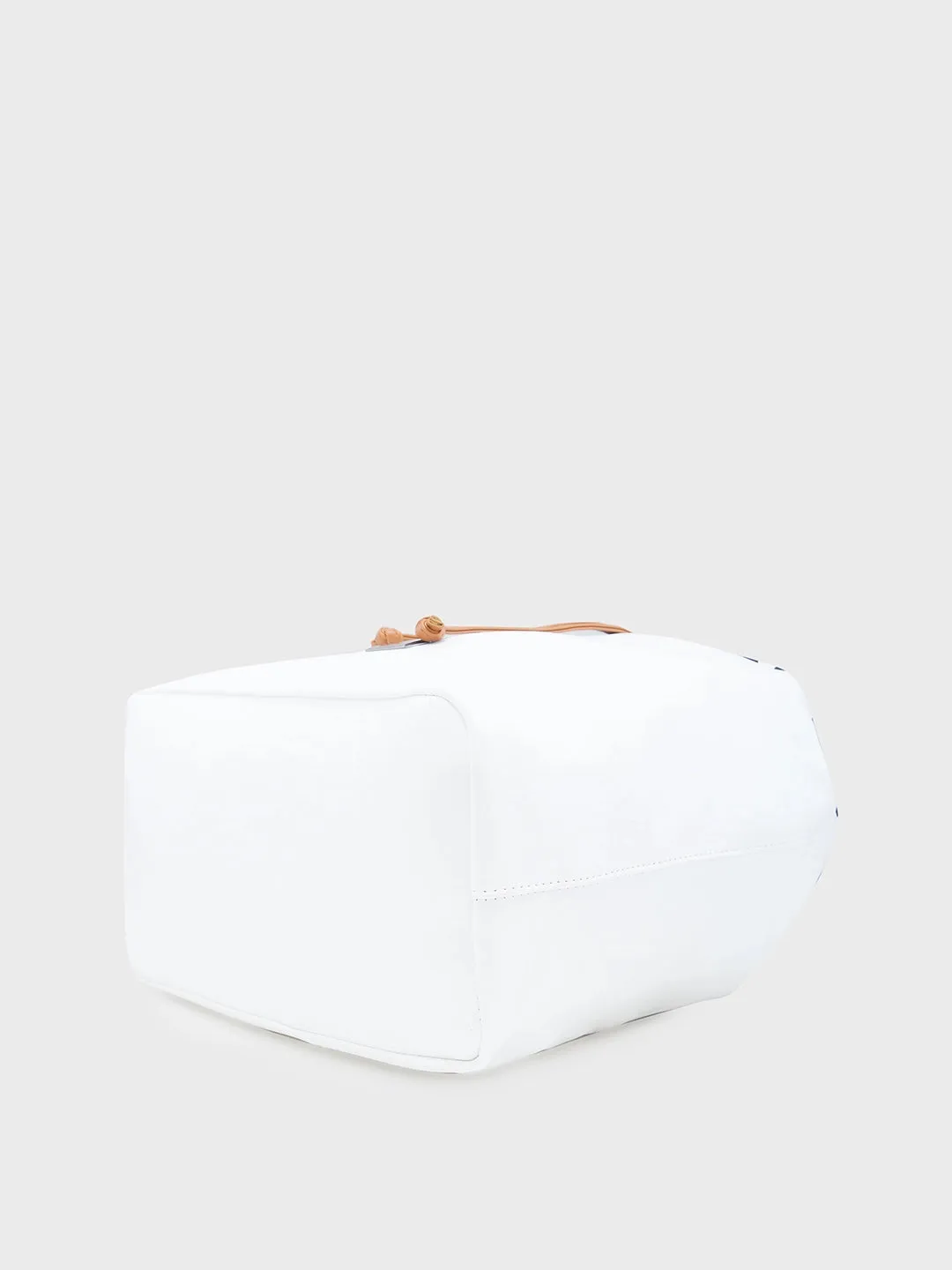 Caprese Sandie Large White Satchel Bag