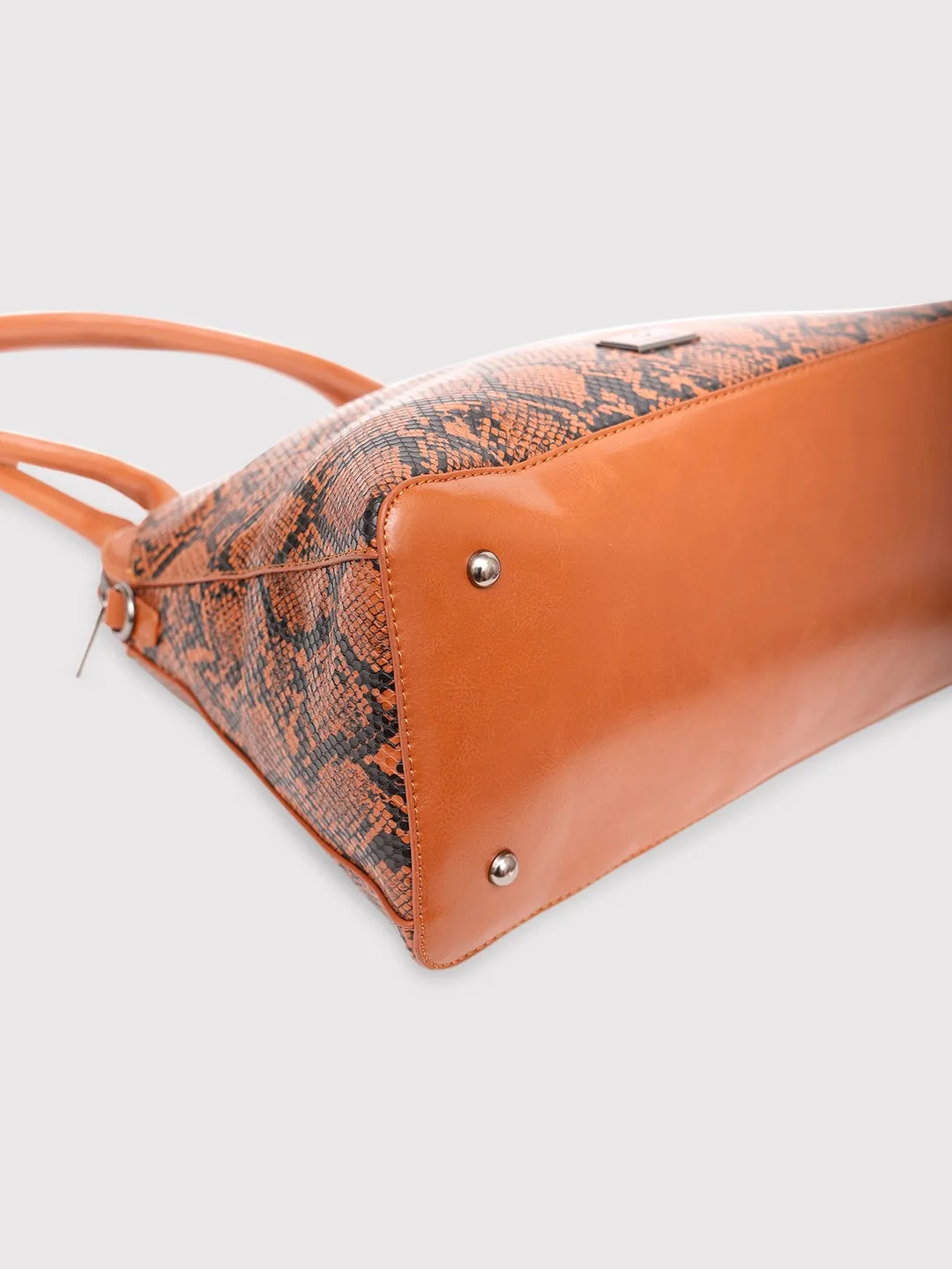 Caprese Saylor Large Tan Satchel Bag