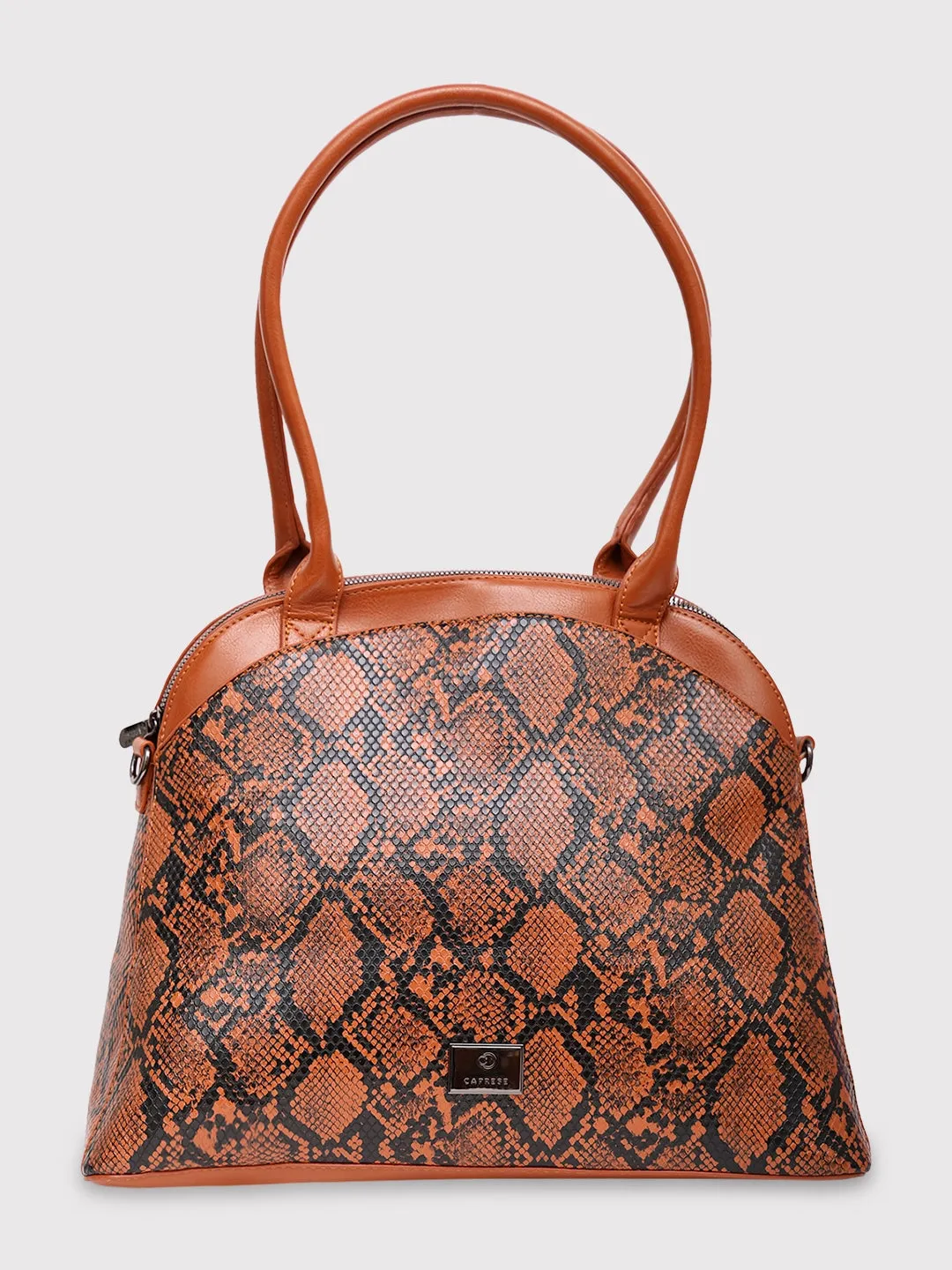 Caprese Saylor Large Tan Satchel Bag