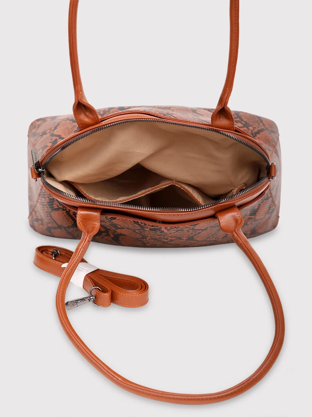 Caprese Saylor Large Tan Satchel Bag