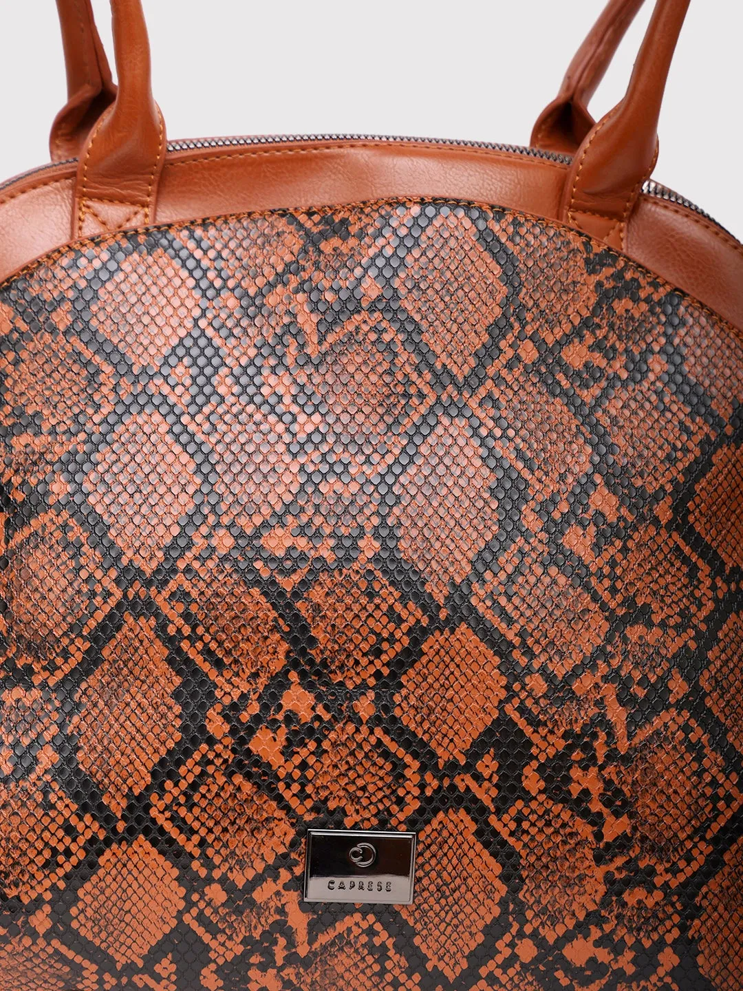 Caprese Saylor Large Tan Satchel Bag
