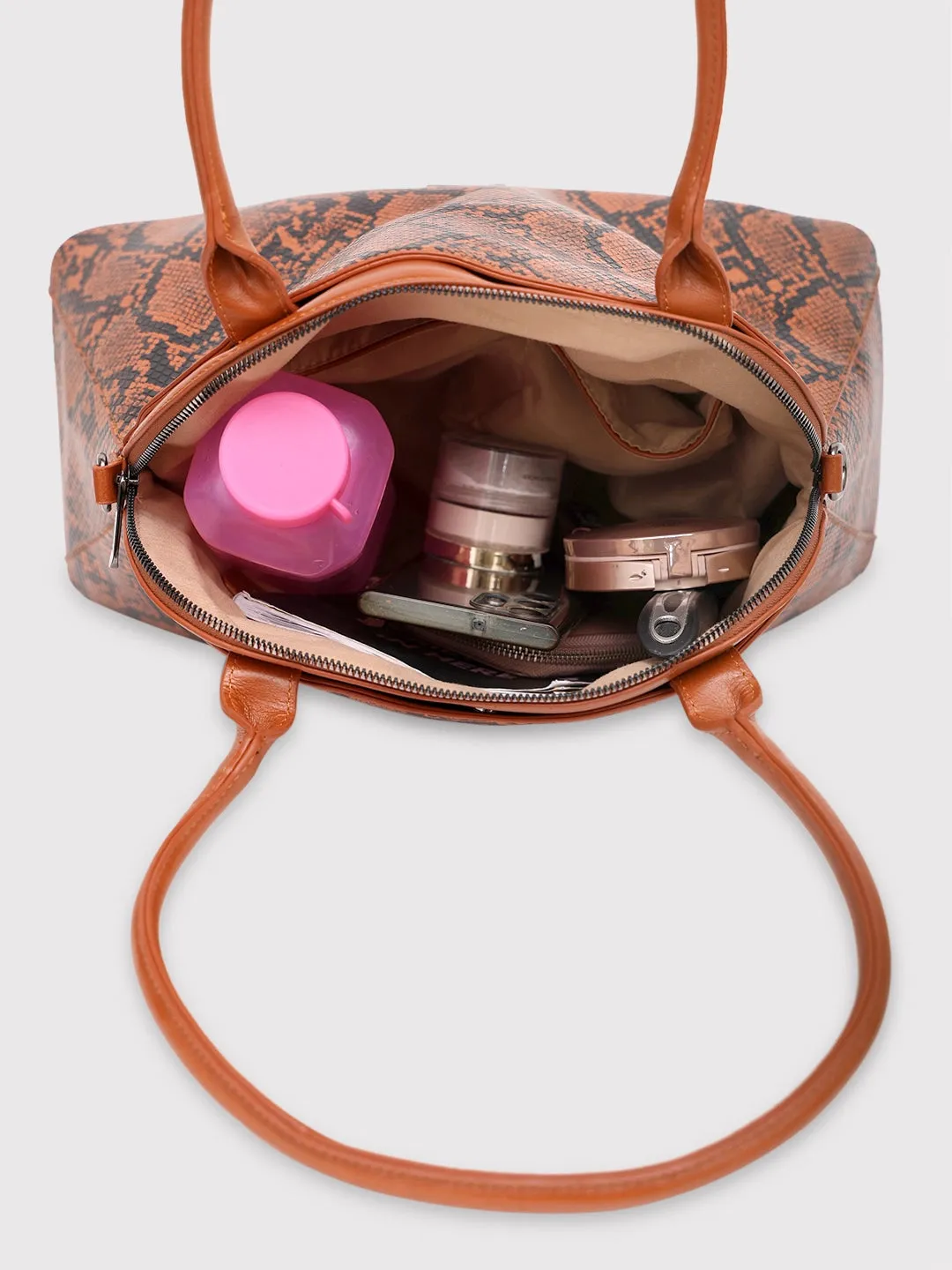 Caprese Saylor Large Tan Satchel Bag
