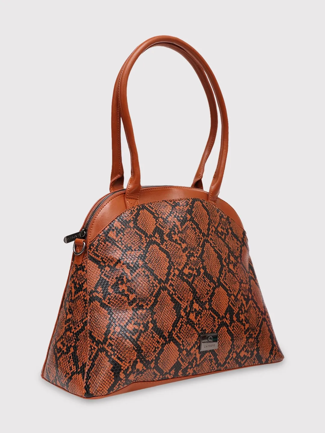 Caprese Saylor Large Tan Satchel Bag