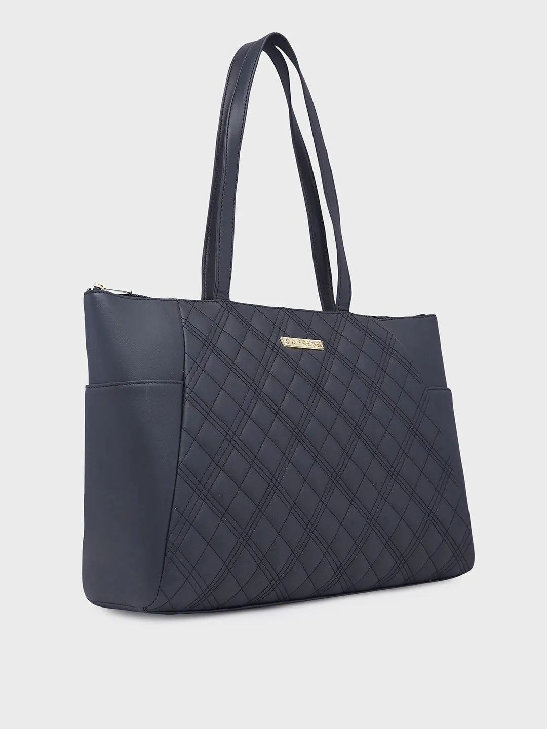 Caprese Sheena Large Black Tote Bag