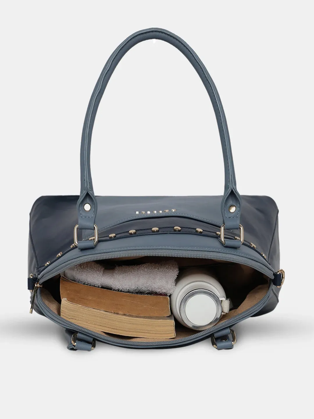 Caprese Shelby Large Powder Blue Satchel Bag