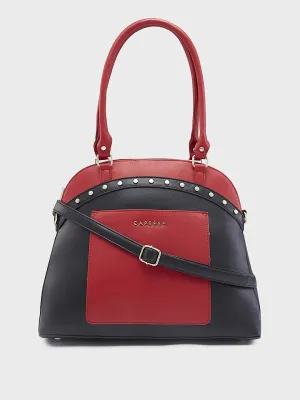 Caprese Shelby Large Red Satchel Bag