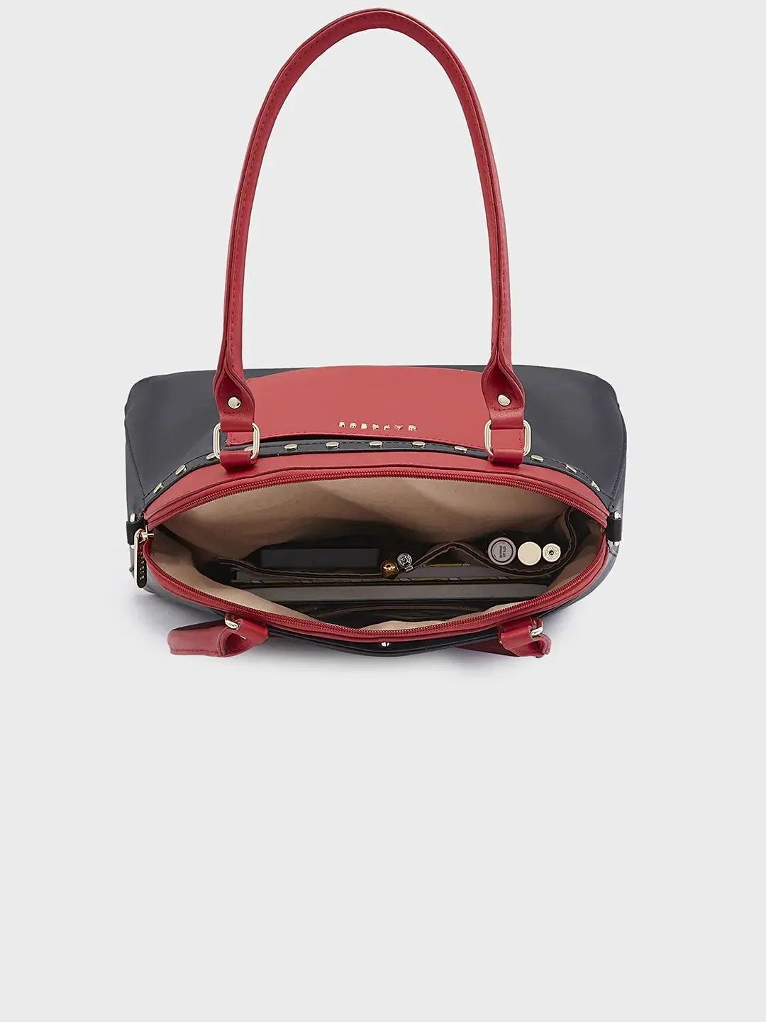 Caprese Shelby Large Red Satchel Bag