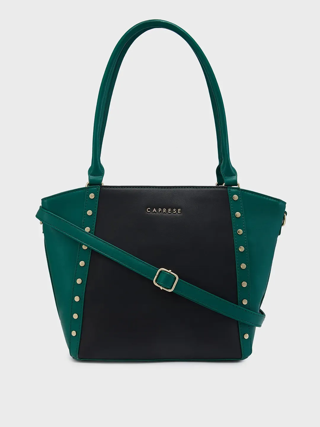 Caprese Shelby Medium Black Satchel Bag