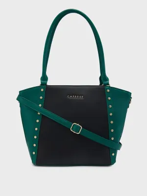 Caprese Shelby Medium Black Satchel Bag