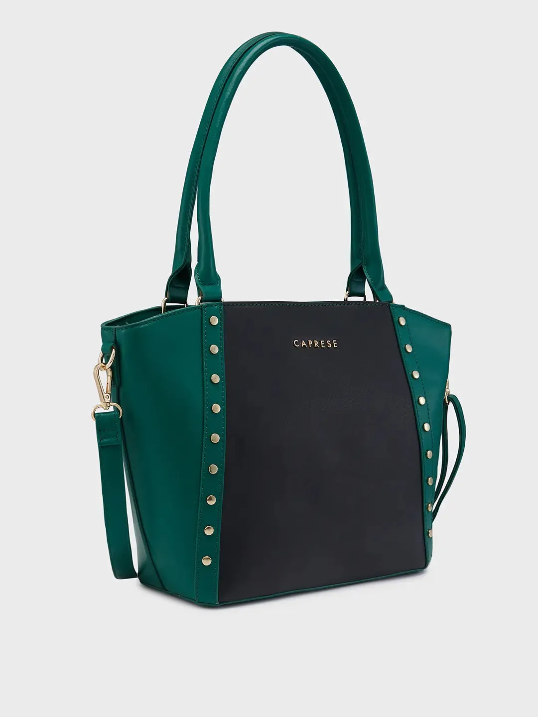 Caprese Shelby Medium Black Satchel Bag