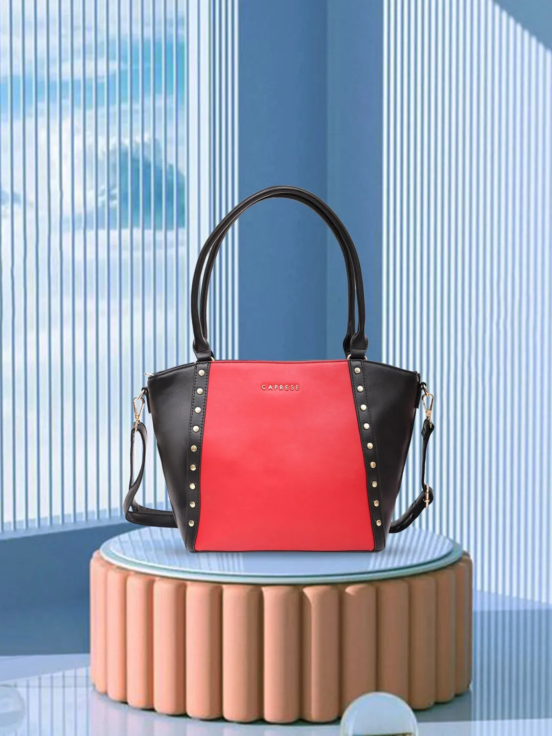 Caprese Shelby Medium Red Satchel Bag