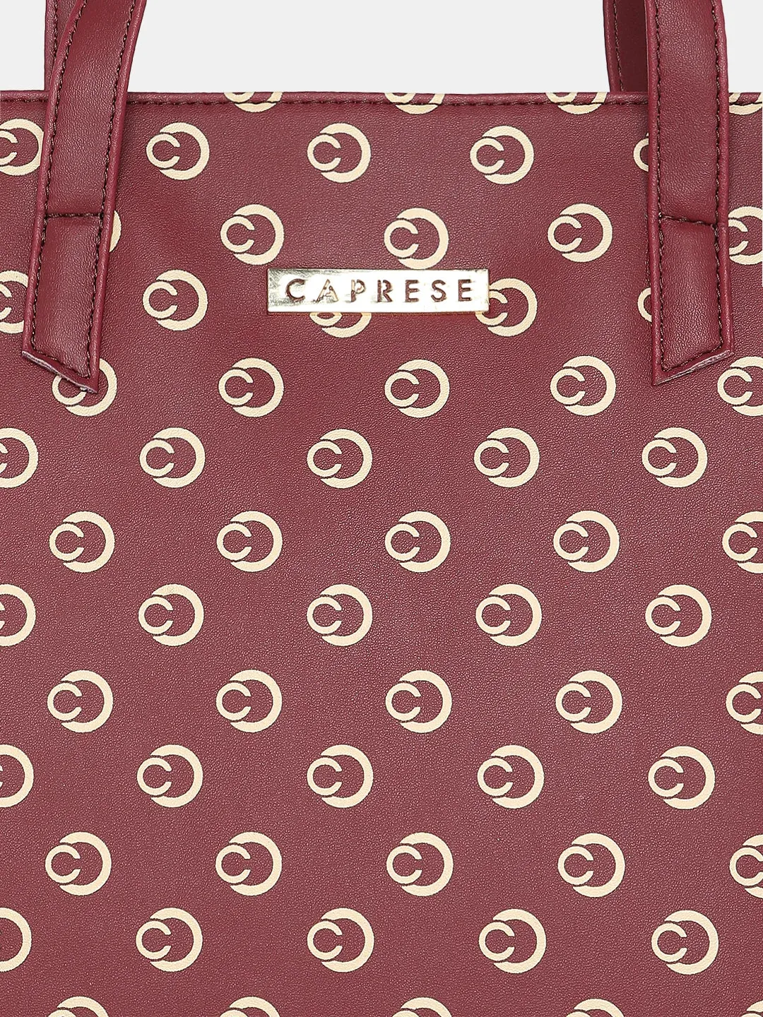 Caprese Siesta Medium Maroon Satchel Bag