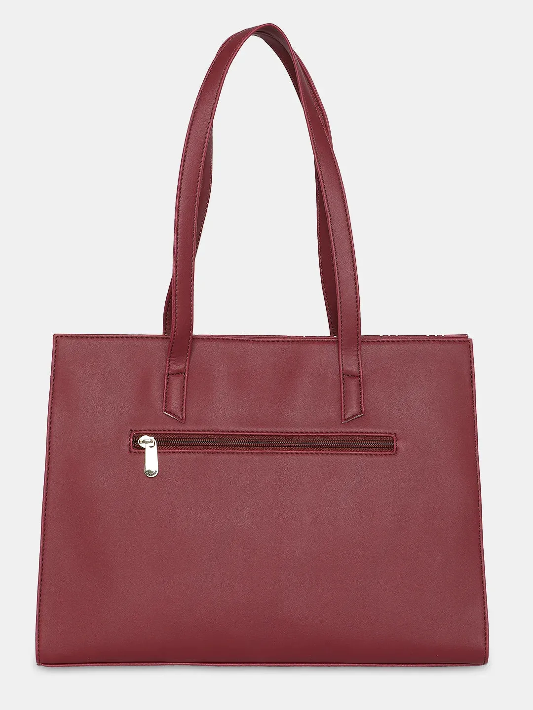 Caprese Siesta Medium Maroon Satchel Bag