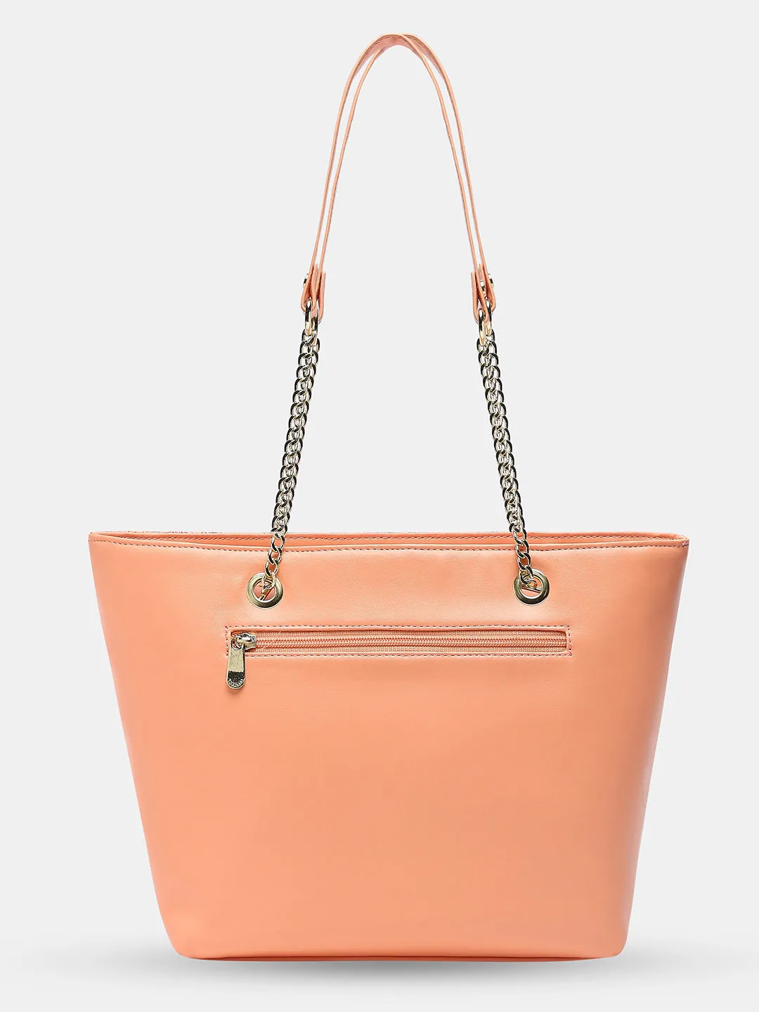 Caprese Snow Printed Large Coral Satchel Bag