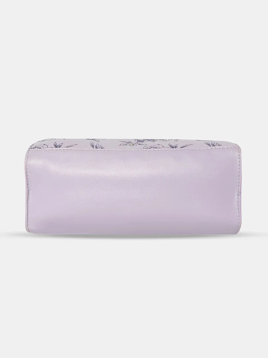 Caprese Snow Printed Medium Lavender Backpack