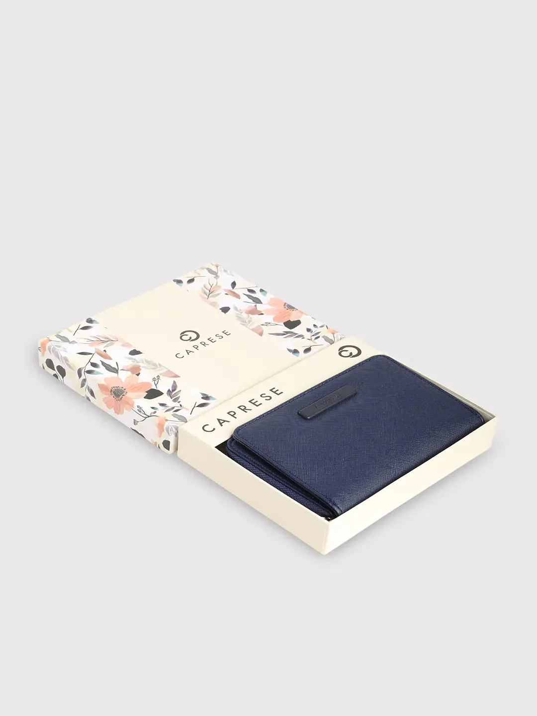 Caprese Sophia Small Navy Zip Around Wallet
