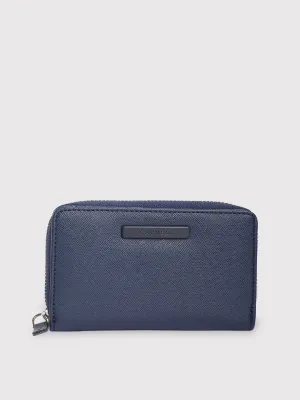 Caprese Sophia Small Navy Zip Around Wallet