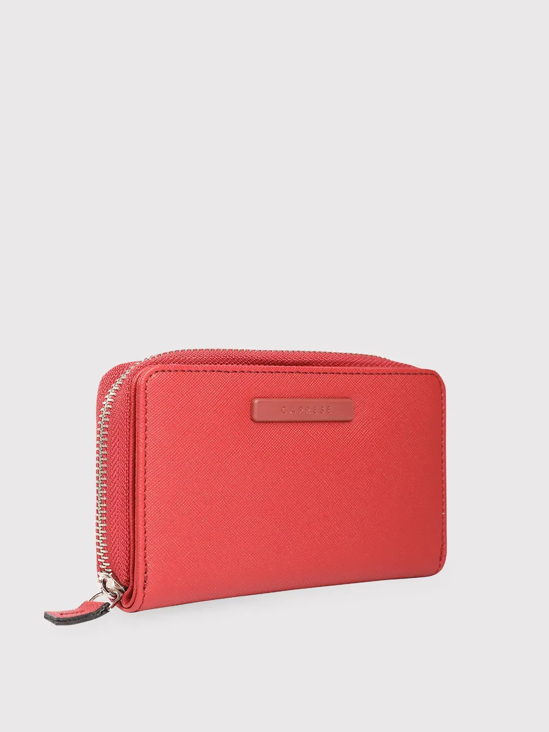 Caprese Sophia Small Red Zip Around Wallet