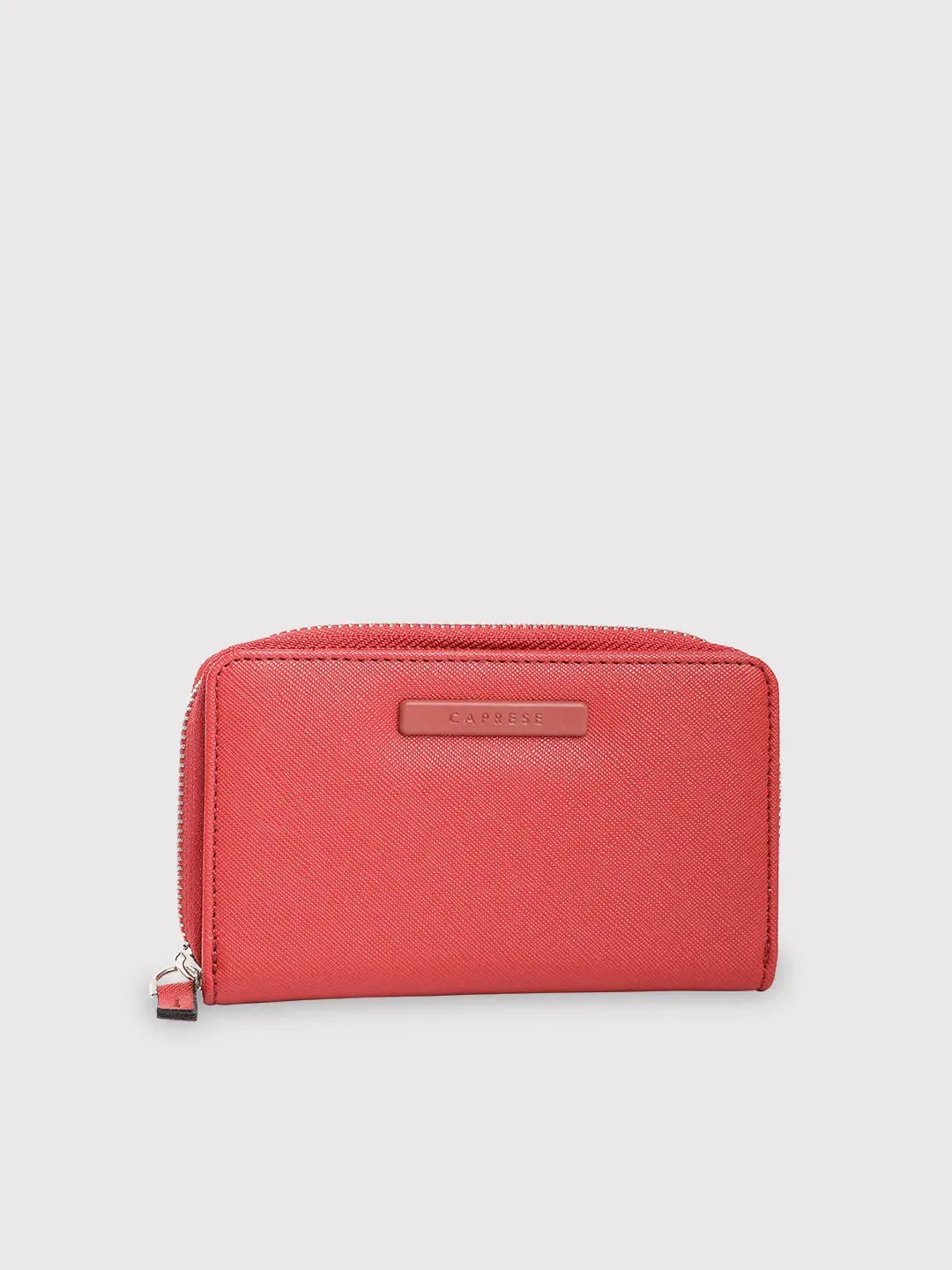 Caprese Sophia Small Red Zip Around Wallet