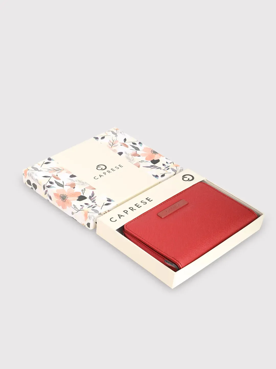 Caprese Sophia Small Red Zip Around Wallet