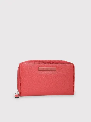 Caprese Sophia Small Red Zip Around Wallet