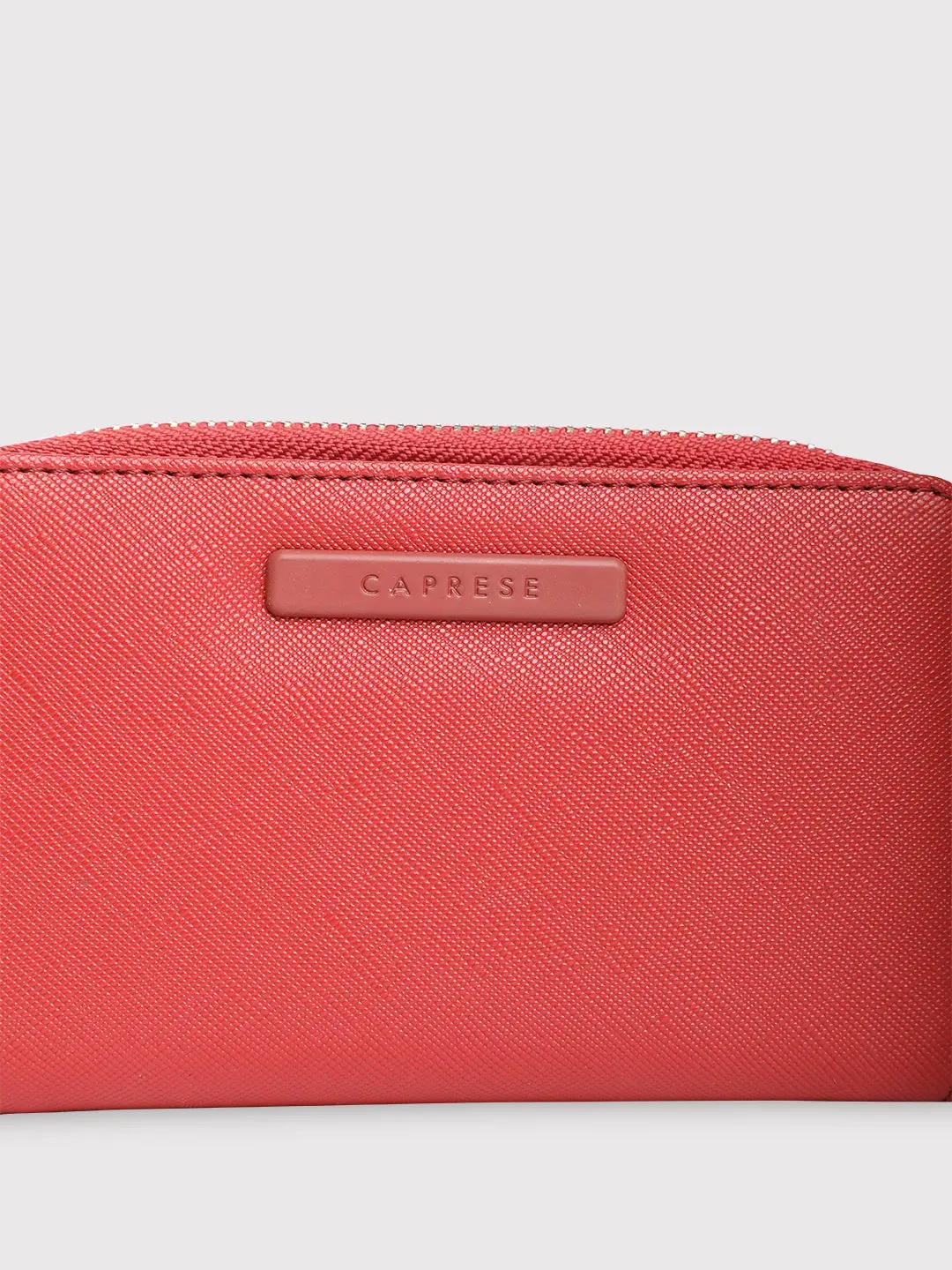Caprese Sophia Small Red Zip Around Wallet