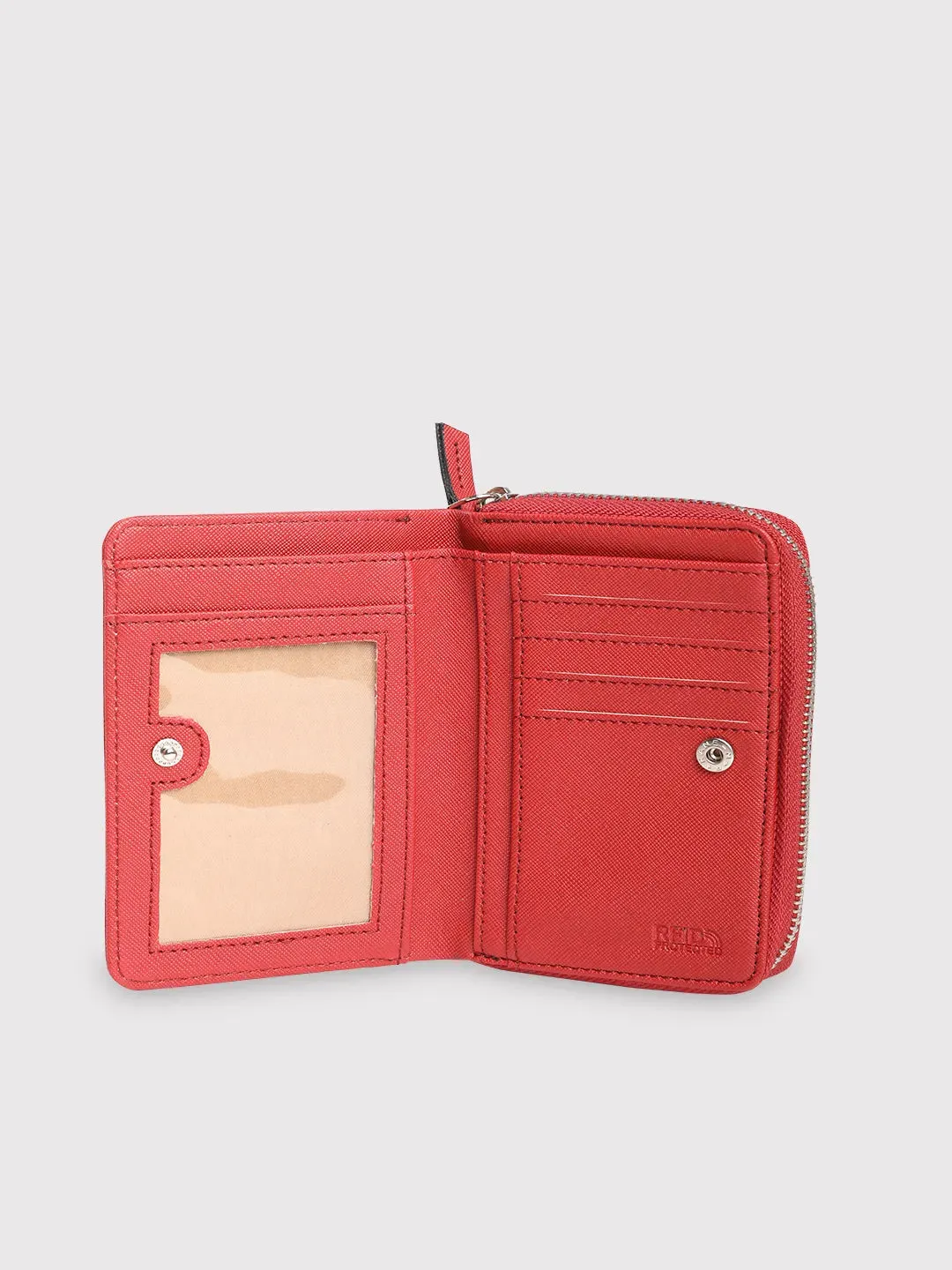 Caprese Sophia Small Red Zip Around Wallet