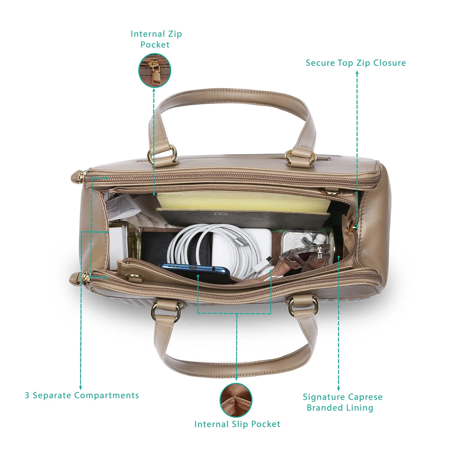 Caprese Stefania Large Satchel Bag