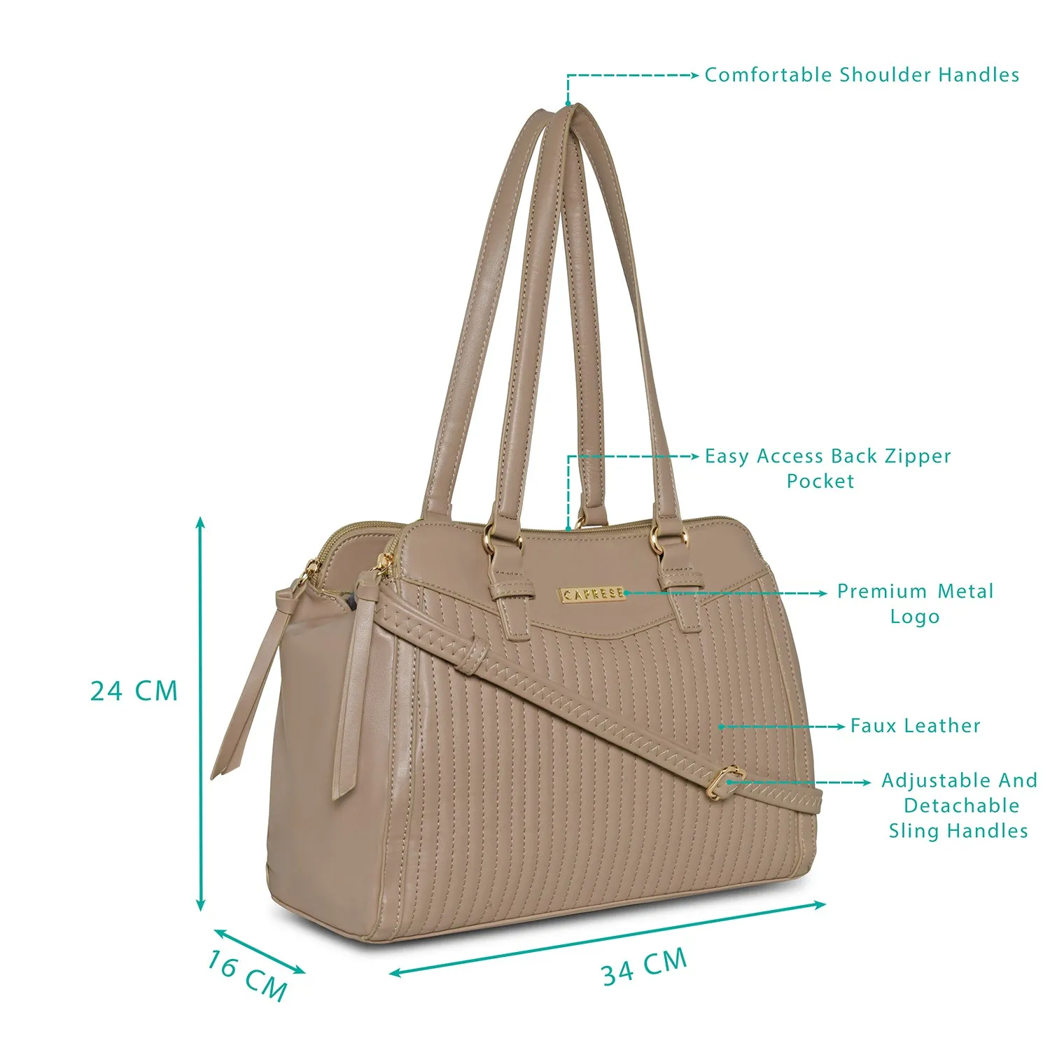 Caprese Stefania Large Satchel Bag