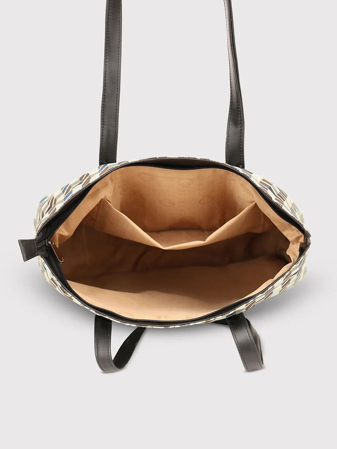 Caprese Susan Large Beige Tote Bag